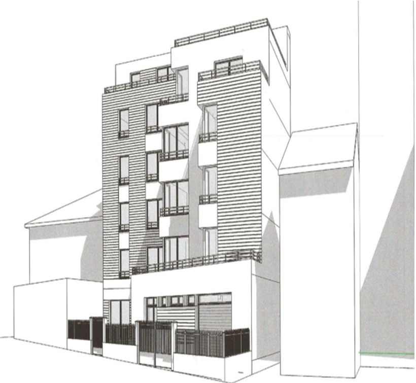 Construction d'un ensemble immobilier R+5 sur rue et R+1 sur Jardin avec 1 niveau de sous sol